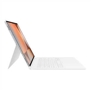 Samsung Book Cover Keyboard, Galaxy Tab S10 Ultra, AI Key, balta - Apvalks ar klaviatūru planšetdatoram