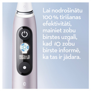 Braun Oral-B iO 9, ceļojumu futrālis, rozā - Elektriskā zobu birste