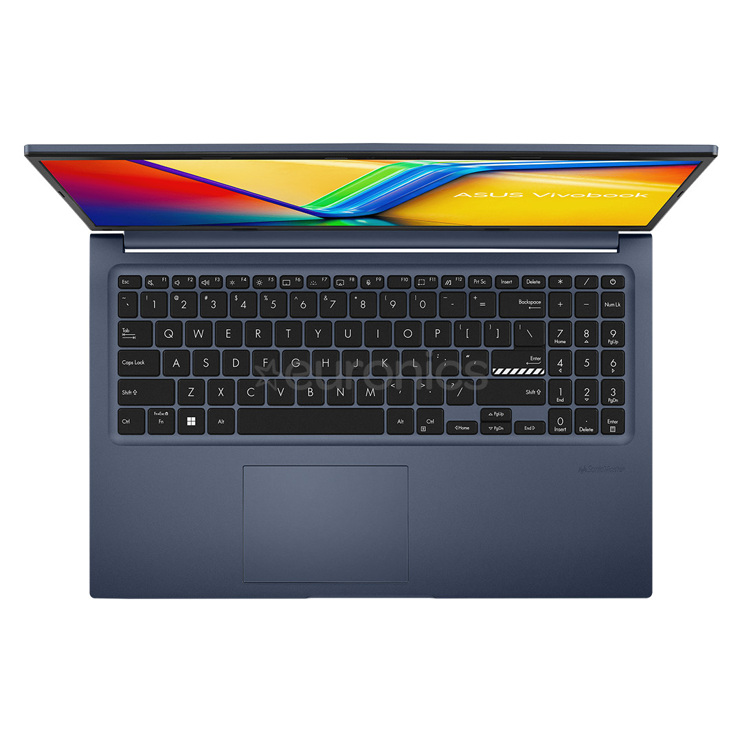 Asus VivoBook 15, 15,6'', FHD, Ryzen 5, 8 GB, 512 GB, ENG, zila - Portatīvais dators