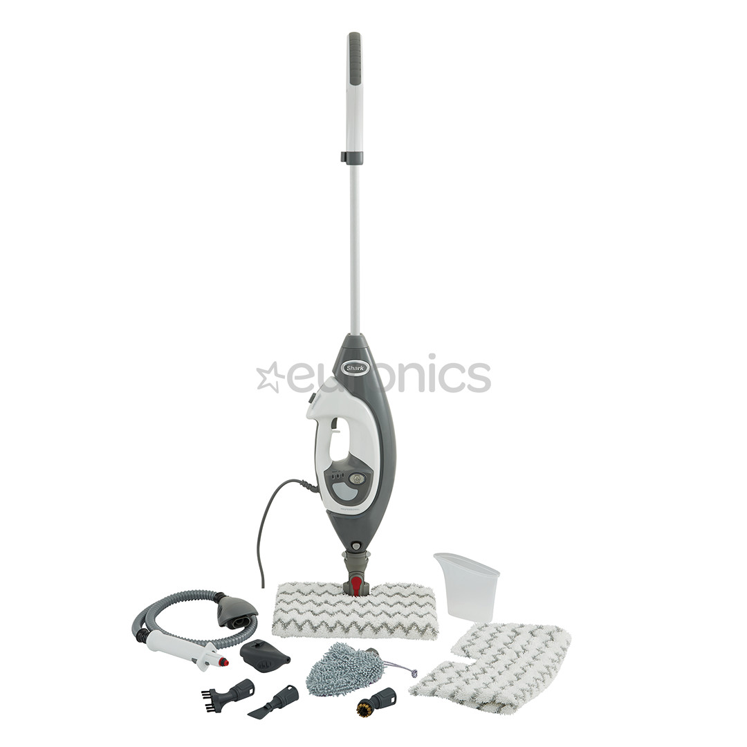 Shark Klik n’ Flip, balta/pelēka - Tvaika tīrītājs