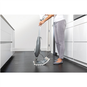 Shark Klik n’ Flip, balta/pelēka - Tvaika tīrītājs