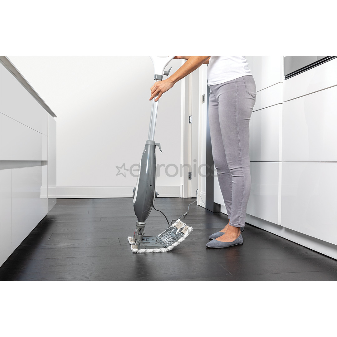 Shark Klik n’ Flip, balta/pelēka - Tvaika tīrītājs