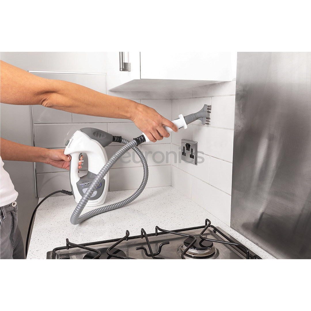 Shark Klik n’ Flip, balta/pelēka - Tvaika tīrītājs