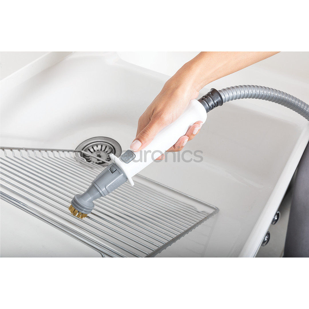 Shark Klik n’ Flip, balta/pelēka - Tvaika tīrītājs