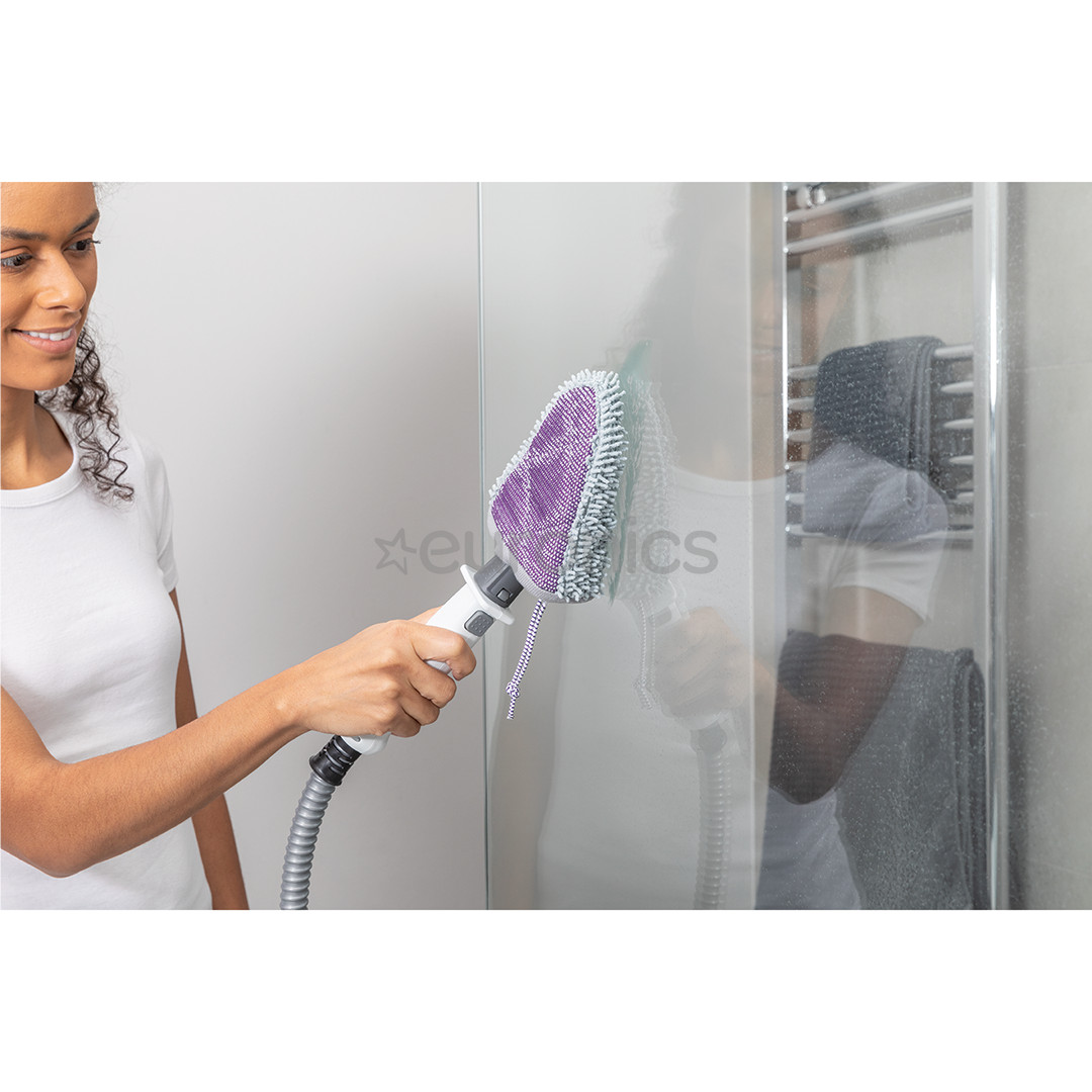 Shark Klik n’ Flip, balta/pelēka - Tvaika tīrītājs