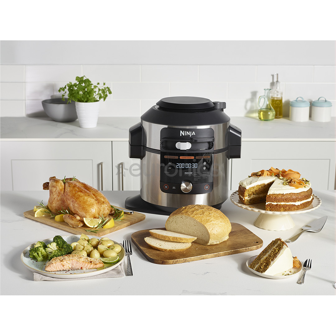 Ninja Foodi MAX 12-in-1 SmartLid, 7.5 L, nerūsējošā tērauda - Multivārāmais katls