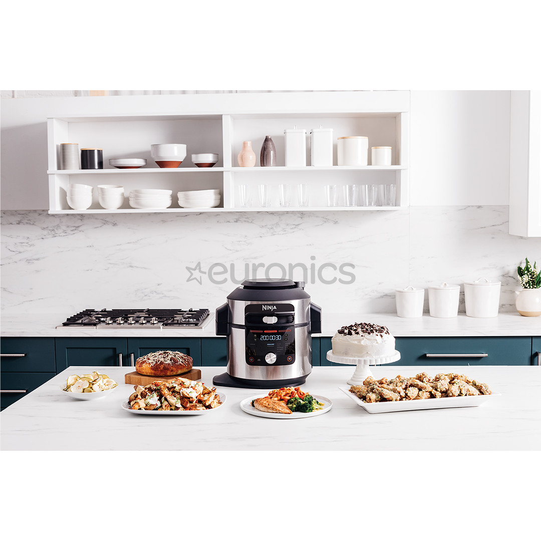Ninja Foodi MAX 12-in-1 SmartLid, 7.5 L, nerūsējošā tērauda - Multivārāmais katls