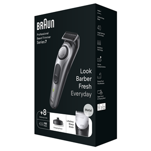 Braun Series 7, AutoSense, pelēka - Bārdas trimmeris