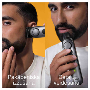 Braun Series 7, AutoSense, pelēka - Bārdas trimmeris