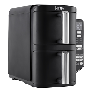 Ninja Double Stack, 7.6 L, 2470 W, melna - Karstā gaisa friteris