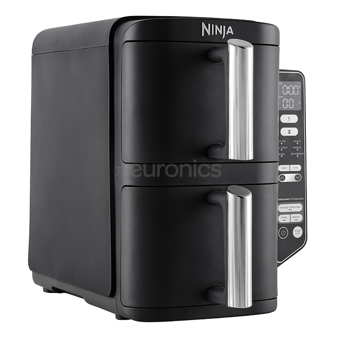 Ninja Double Stack 7,6 л, 2470 Вт, черный - Аэрогриль