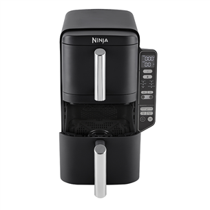 Ninja Double Stack, 7.6 L, 2470 W, melna - Karstā gaisa friteris