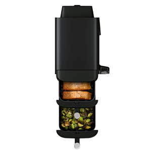 Ninja Double Stack, 7.6 L, 2470 W, melna - Karstā gaisa friteris