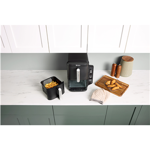 Ninja Double Stack, 7.6 L, 2470 W, melna - Karstā gaisa friteris