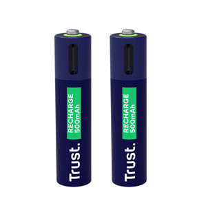 Trust USB-C rechargeable AAA batteries, 2 gab. - Uzlādējamas baterijas