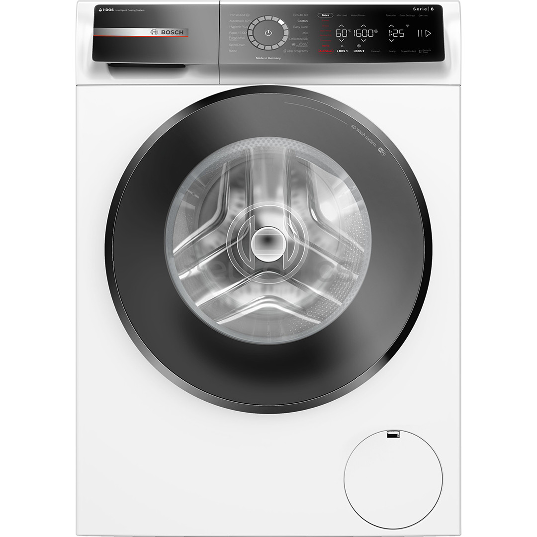 Bosch, Series 8, iDos, 10 kg, dziļums 59 cm, 1600 apgr/min. - Veļas mazgājamā mašīna ar priekšējo ielādi
