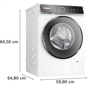 Bosch, Series 8, iDos, 10 kg, dziļums 59 cm, 1600 apgr/min. - Veļas mazgājamā mašīna ar priekšējo ielādi