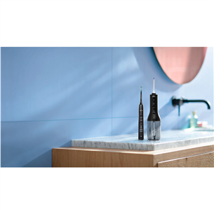 Philips Sonicare Cordless Power Flosser, melna - Zobu starpu tīrītājs + elektriskā zobu birste