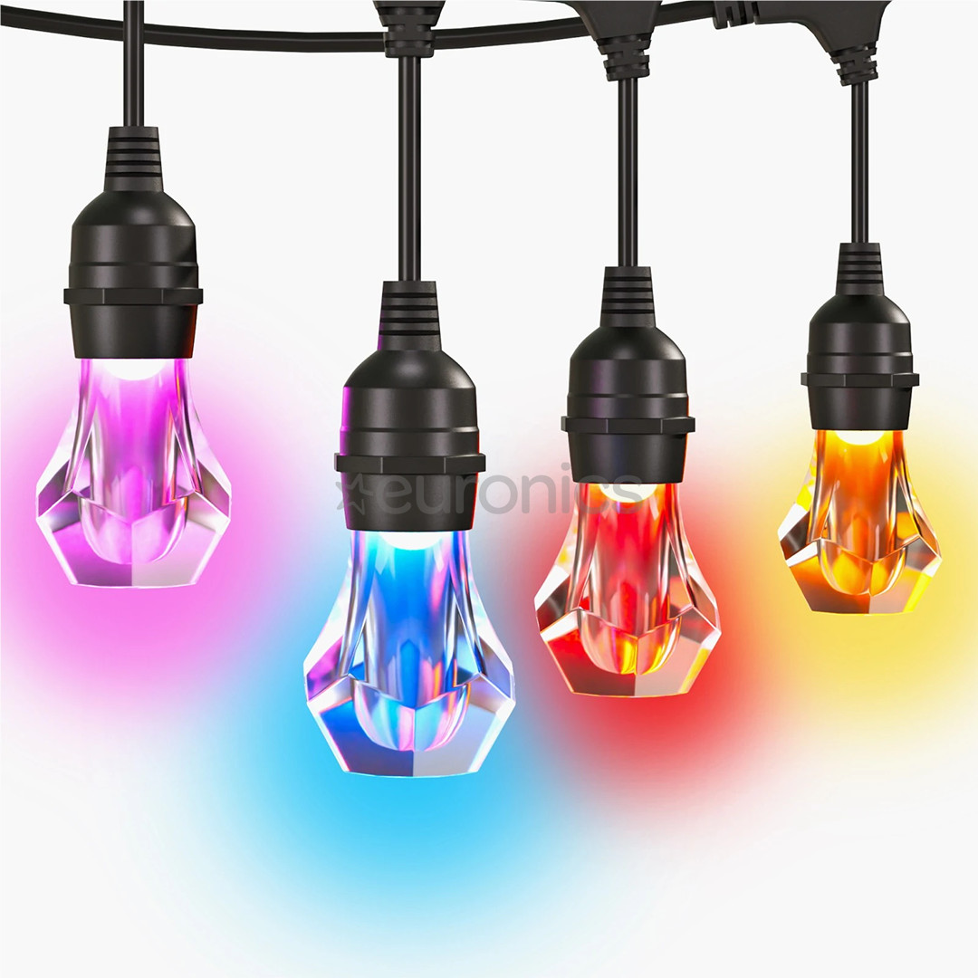 Nanoleaf Matter Smart Outdoor String Lights Starter Kit, 30 m, RGB, black - LED string lights