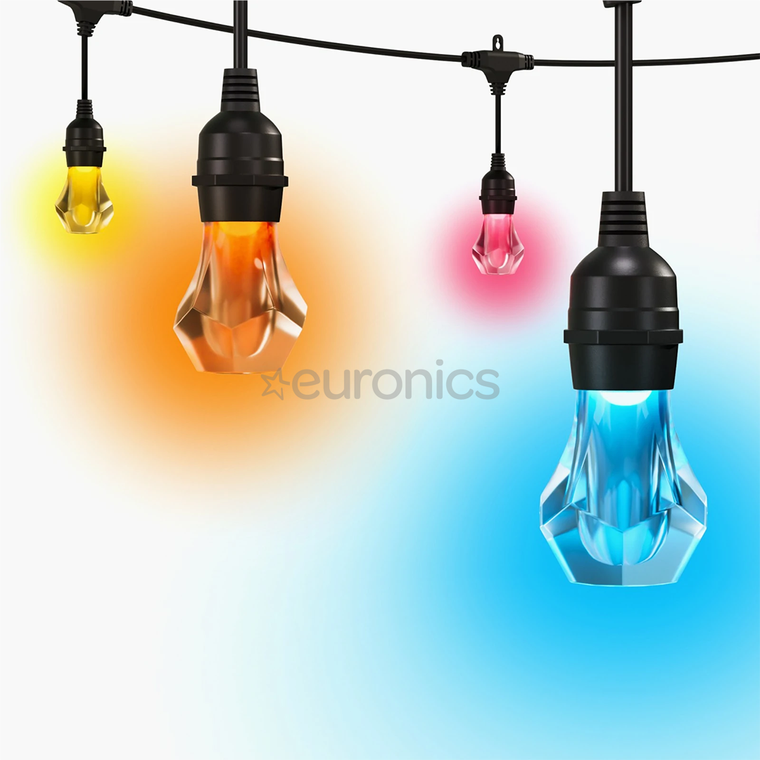 Nanoleaf Matter Smart Outdoor String Lights Starter Kit, 15 m, RGB, black - LED string lights