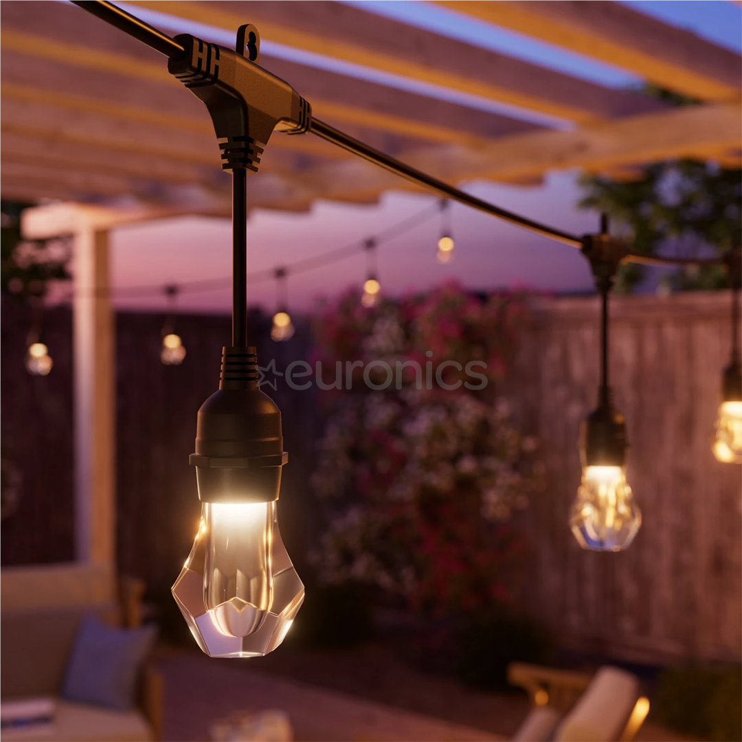Nanoleaf Matter Smart Outdoor String Lights Starter Kit, 15 m, RGB, black - LED string lights