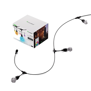 Nanoleaf Matter Smart Outdoor String Lights Expansion Pack, 15 m, RGB, melna - Viedās gaismas papildinājums