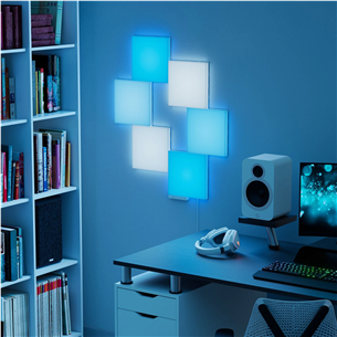 Nanoleaf Blocks Squares Smarter Kit, 6 paneļi - Viedais LED sienas panelis