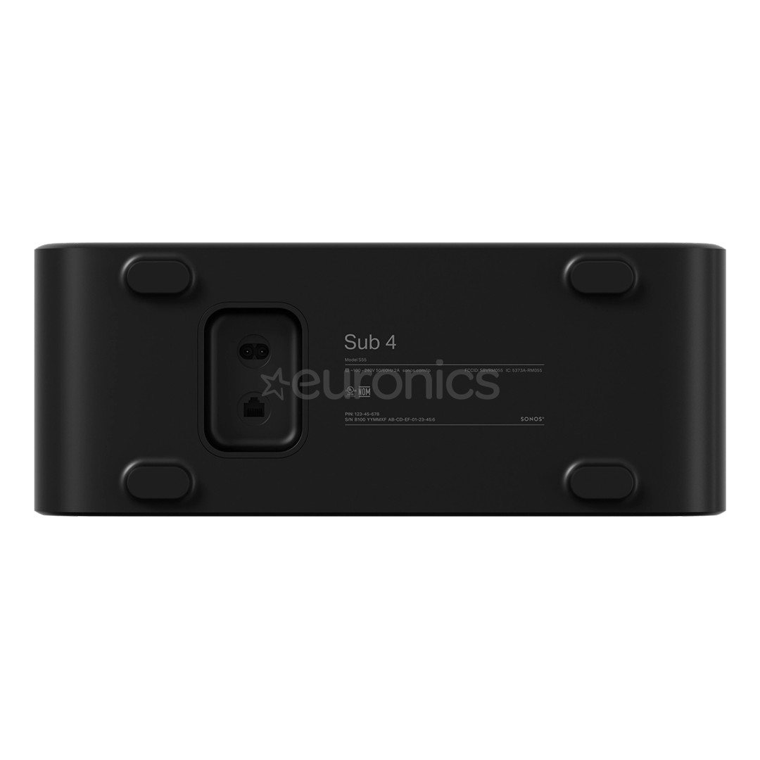 Sonos Sub 4, Wi-Fi, black - Wireless subwoofer
