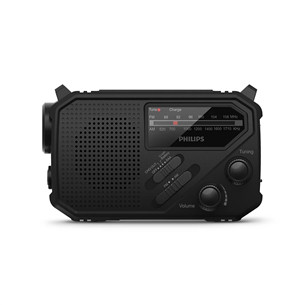Philips TAR1609, melna - Portatīvais radio ar lukturīti
