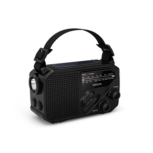 Philips TAR1609, melna - Portatīvais radio ar lukturīti