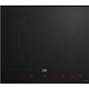 Beko, IndiFlex, ширина 59 см, черный - Интегрируемая индукционная варочная панель HII64822SUFT