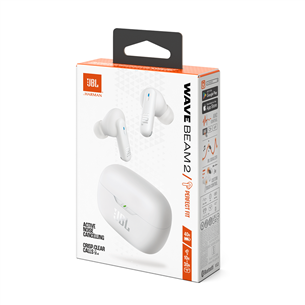JBL Wave Beam 2, white - True wireless earphones
