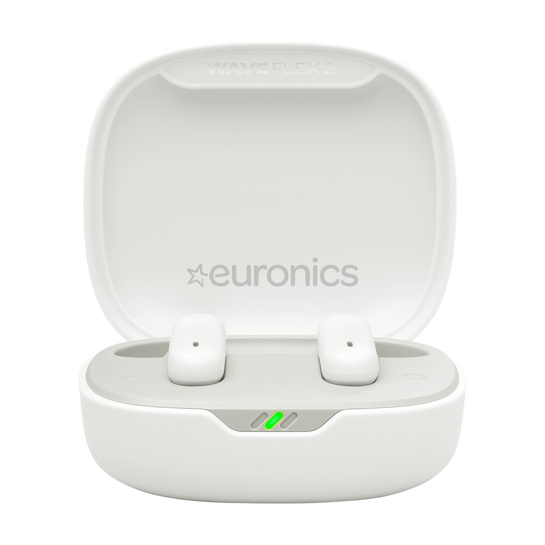 JBL Wave Flex 2, balta - Bezvadu austiņas