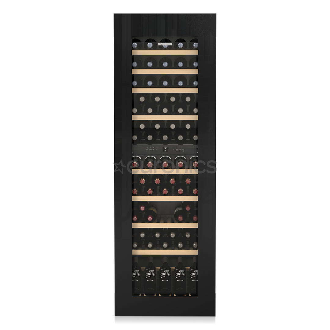 Liebherr, 83 bottles, height 182 cm, black - Built-in Wine Cabinet
