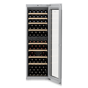 Liebherr, 83 bottles, height 182 cm, black - Built-in Wine Cabinet