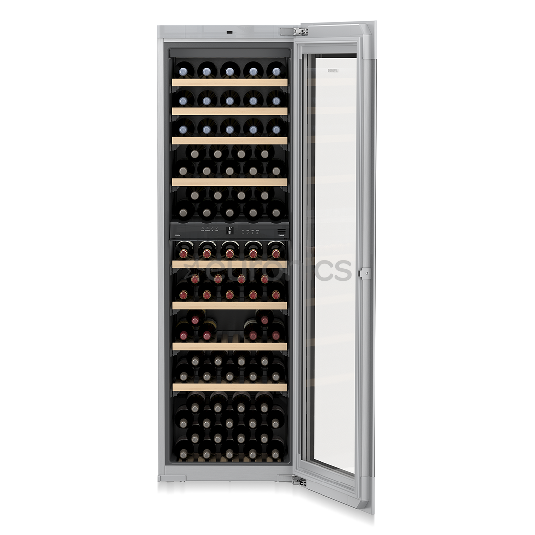 Liebherr, 83 bottles, height 182 cm, black - Built-in Wine Cabinet