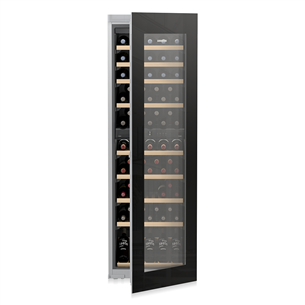 Liebherr, 83 bottles, height 182 cm, black - Built-in Wine Cabinet