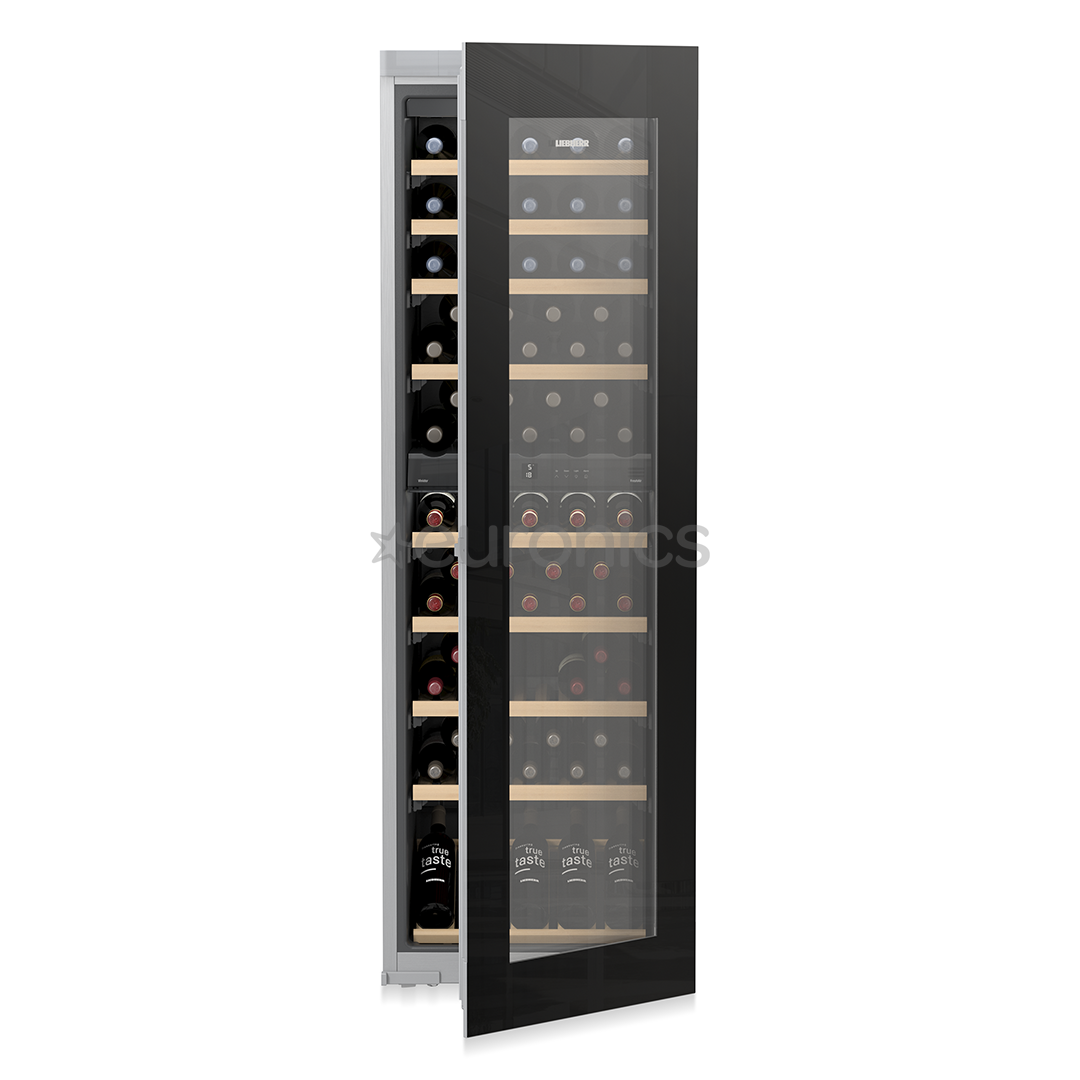 Liebherr, 83 bottles, height 182 cm, black - Built-in Wine Cabinet