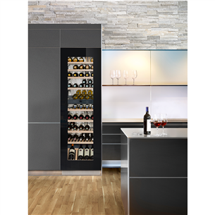 Liebherr, 83 bottles, height 182 cm, black - Built-in Wine Cabinet