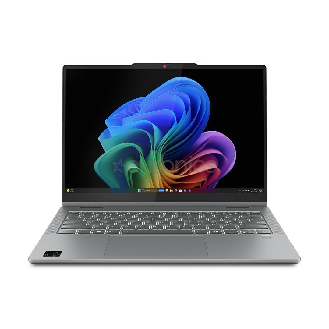 Lenovo IdeaPad 5 2-in-1 14Q8X9, 14'', OLED, X Plus, 16 GB, 512 GB, Copilot+, ENG, pelēka - Portatīvais dators