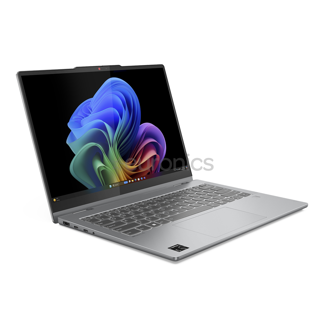 Lenovo IdeaPad 5 2-in-1 14Q8X9, 14'', OLED, X Plus, 16 GB, 512 GB, Copilot+, ENG, pelēka - Portatīvais dators
