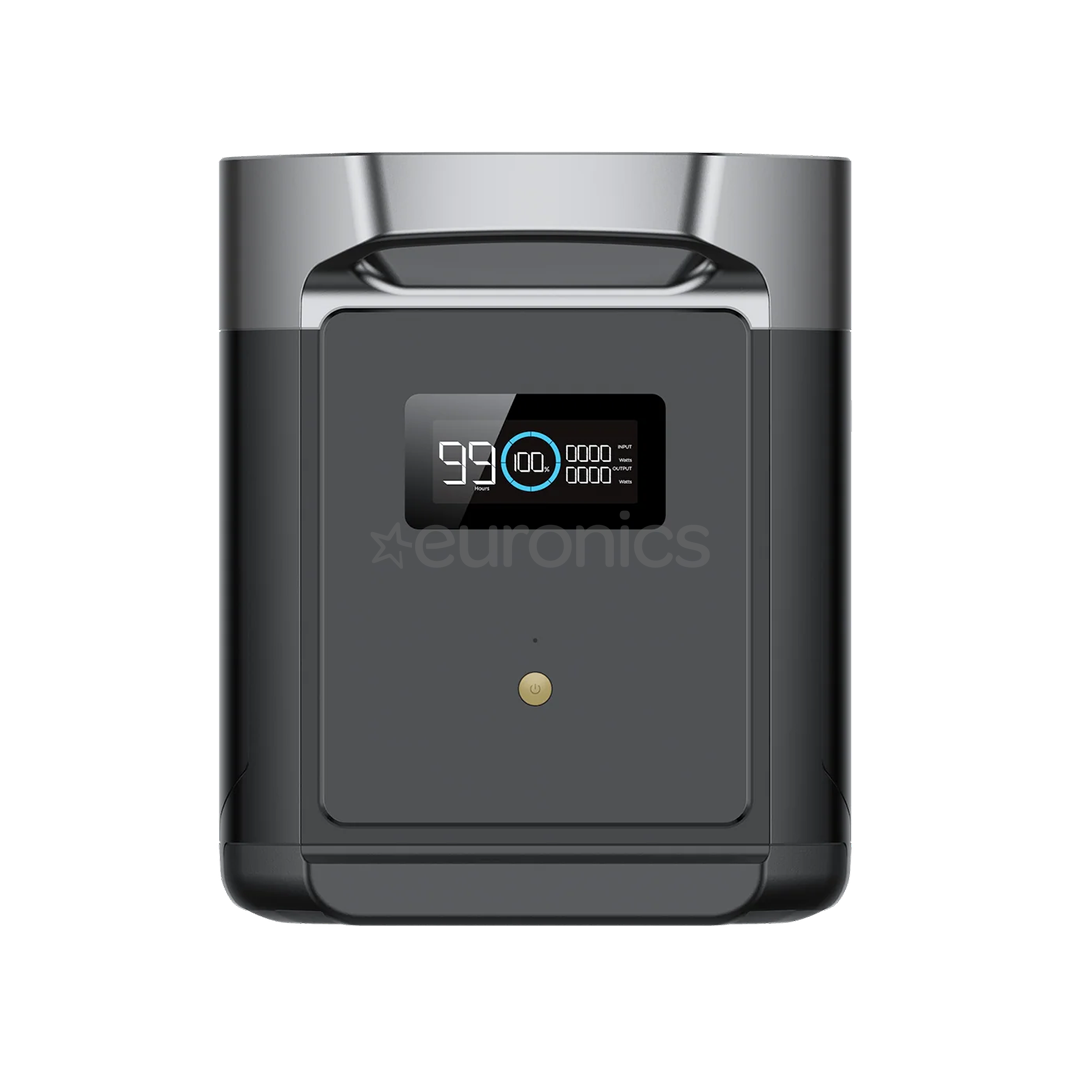 EcoFlow Delta 2 Max Smart Extra Battery, 2048 Wh, melna - Papildu akumulators