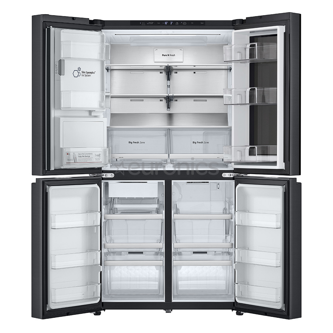 LG, NoFrost, 638 L, augstums 180 cm, melna - SBS Ledusskapis