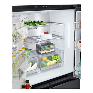 LG, NoFrost, 638 L, augstums 180 cm, melna - SBS Ledusskapis