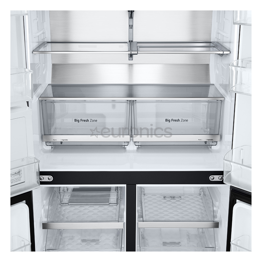 LG, NoFrost, 638 L, augstums 180 cm, melna - SBS Ledusskapis