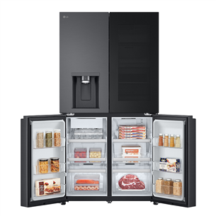 LG, NoFrost, 638 L, augstums 180 cm, melna - SBS Ledusskapis