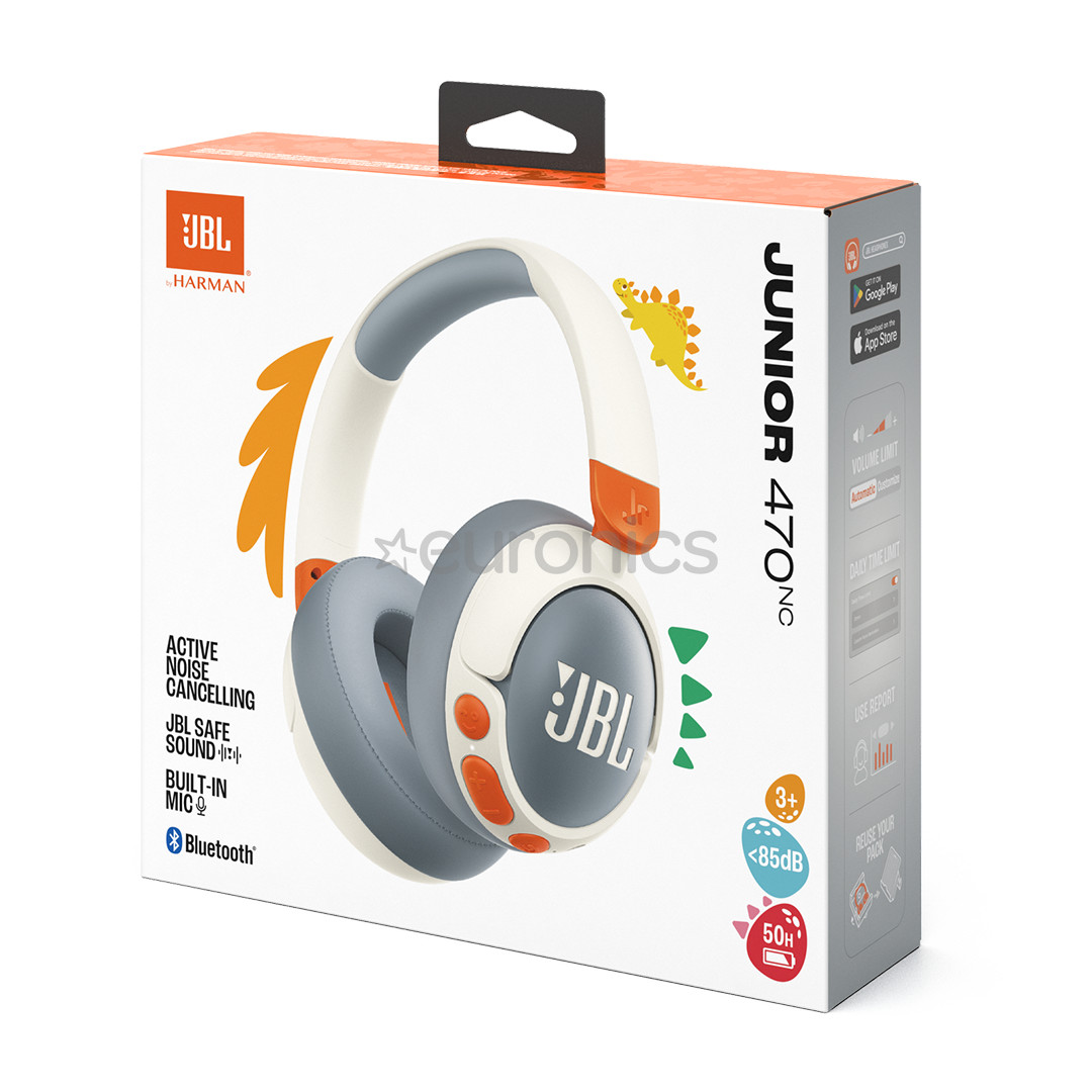 JBL Junior 470NC, белый - Беспроводные наушники