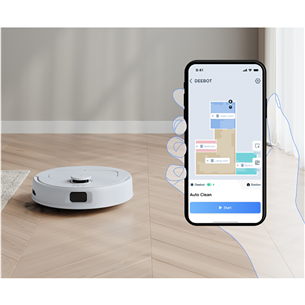 Ecovacs Deebot N30 Pro Omni, Wet & Dry, balta - Robots putekļu sūcējs