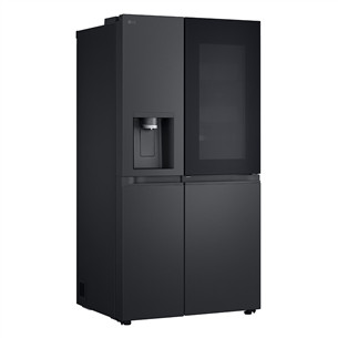 LG, InstaView, 628 L, augstums 179 cm, melna - SBS Ledusskapis