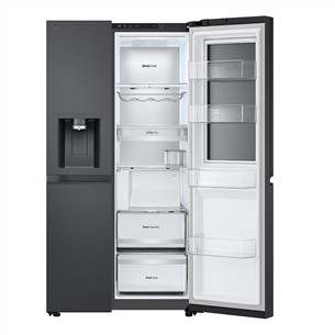 LG, InstaView, 628 L, augstums 179 cm, melna - SBS Ledusskapis